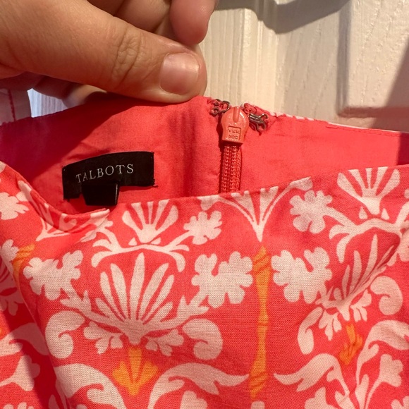 Talbots Voile Fit & Flare Maxi Dress - Damask Bouquet Women’s 8 - Picture 8 of 13